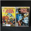 Image 1 : LOT OF 2 #1 COMICS - Star Trek AND ALPHA FLIGHT - MARVEL COMICS