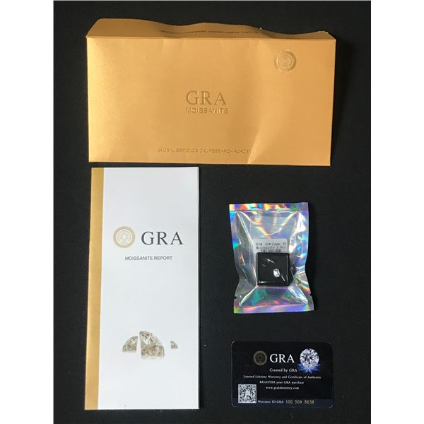 GRA 1.0 CT MOISSANITE WITH PAPERWORK AND LIFETIME WARRANTY