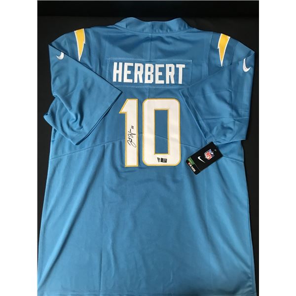 JUSTIN HERBERT SIGNED Los Angeles CHARGERS CUSTOM JERSEY - ACE COA