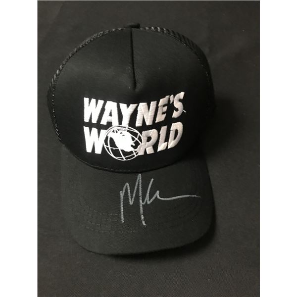MIKE MYERS SIGNED WAYNES WORLD BASEBALL CAP (KB COA)