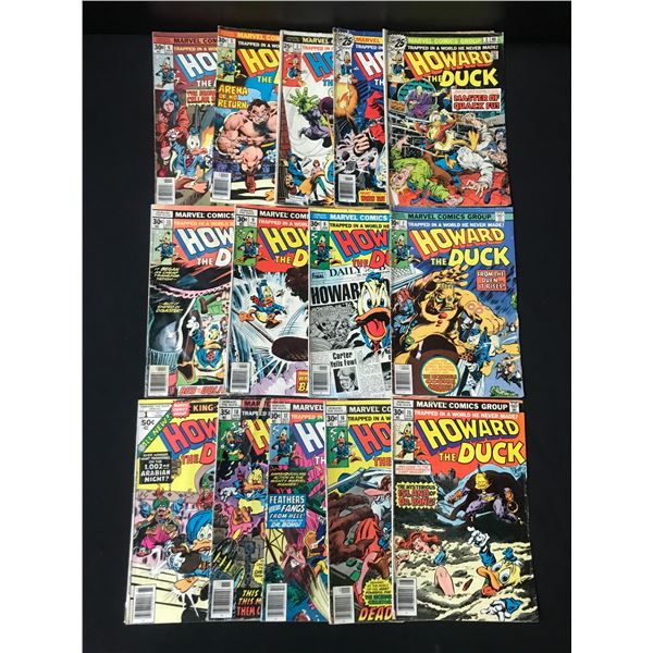 LOT OF 14 HOWARD THE DUCK COMICS - MARVEL COMICS