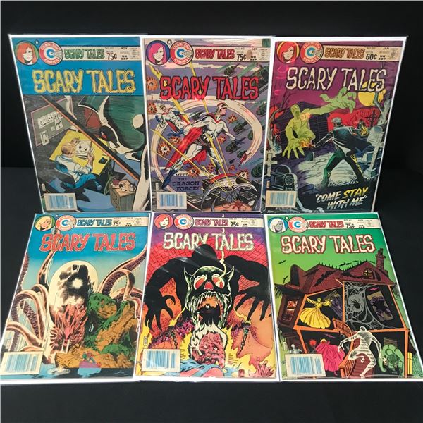 LOT OF 6 SCARY TALES COMICS - CHARLTON COMICS