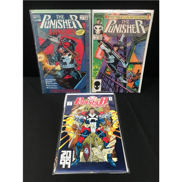LOT OF 3 PUNISHER #1 COMICS - MARVEL COMICS