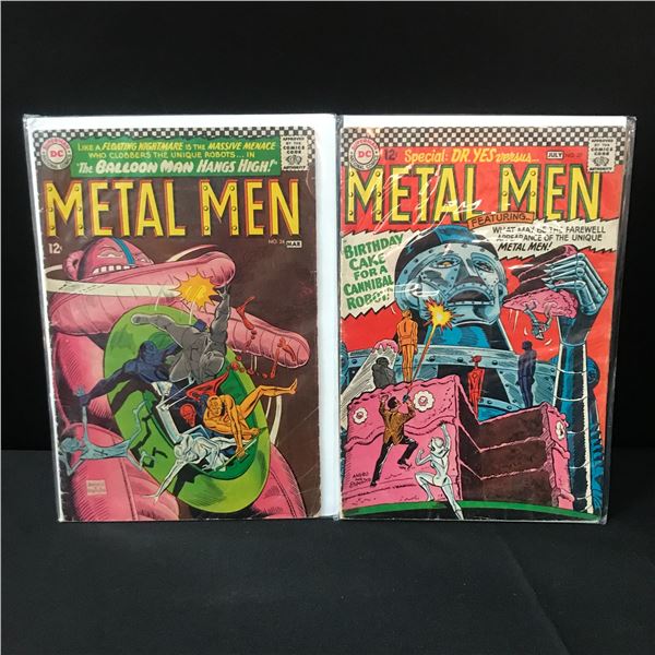 LOT OF 2 METAL MAN COMICS - DC COMICS