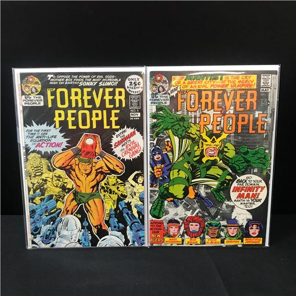 LOT OF 2 FOREVER PEOPLE COMICS - DC COMICS