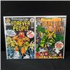 Image 1 : LOT OF 2 FOREVER PEOPLE COMICS - DC COMICS