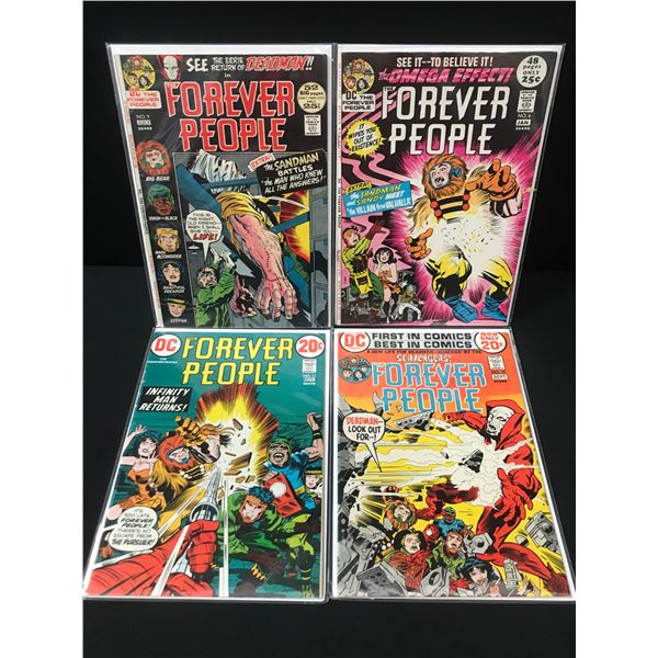 LOT OF 4 FOREVER PEOPLE COMICS - DC COMICS
