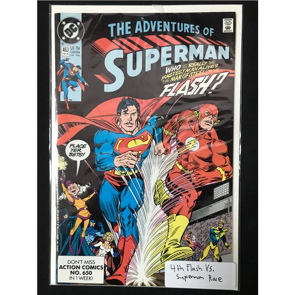 DC COMICS SUPERMAN NO.463 (4TH FLASH RACE)