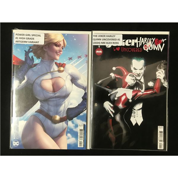 POWER GIRL AND HARLEY QUINN COMIC BOOK LOT