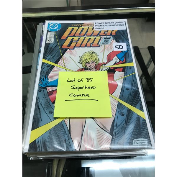 LOT OF 35 SUPERHERO COMIC BOOK LOT