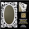Image 1 : 1970’S ERA BRUTALIST OVAL WALL MIRROR SCULPTURE