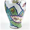 Image 13 : LARGE PORCELAIN TRUMPET STYLE TOBACCO LEAF VASE