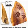 Image 1 : BEAR PAWS TRACKS WOOD CARVING ART SCULPTURE