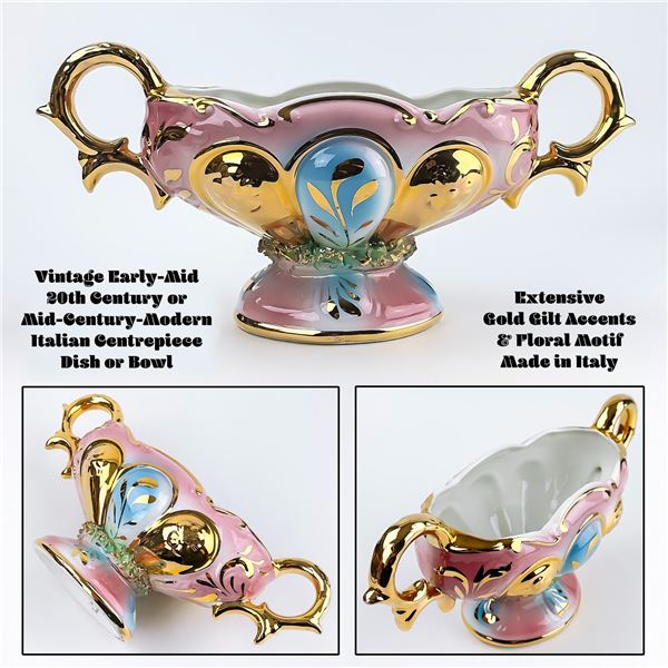 EARLY-MID 20TH CENTURY ITALIAN CENTREPIECE BOWL