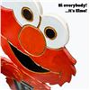 Image 3 : 33.5” WOODEN ELMO CUTOUT SESAME STREET MUPPET