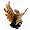 Image 10 : VINTAGE HAND CARVED WOODEN 13” EAGLE SCULPTURE