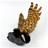 Image 11 : VINTAGE HAND CARVED WOODEN 13” EAGLE SCULPTURE