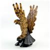Image 1 : VINTAGE HAND CARVED WOODEN 13” EAGLE SCULPTURE