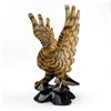 Image 7 : VINTAGE HAND CARVED WOODEN 13” EAGLE SCULPTURE