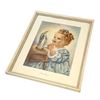 Image 3 : VTG MID-CENTURY 1940’S ERA HER PRAYER LITHO PRINT