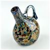 Image 3 : HAND BLOWN CONFETTI ART GLASS PITCHER - SIGNED