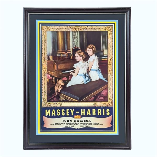 MASSEY HARRIS ADVERTISING CALENDAR ART - CHIN AB