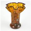 Image 1 : HAND BLOWN ART GLASS CONFETTI STYLE VASE - SIGNED