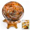 Image 2 : HAND BLOWN ART GLASS CONFETTI STYLE VASE - SIGNED