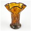 Image 3 : HAND BLOWN ART GLASS CONFETTI STYLE VASE - SIGNED