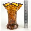 Image 9 : HAND BLOWN ART GLASS CONFETTI STYLE VASE - SIGNED