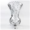 Image 3 : VINTAGE FOOTED IMPERLUX CRYSTAL FLOWER VASE