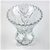 Image 7 : VINTAGE FOOTED IMPERLUX CRYSTAL FLOWER VASE