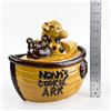 Image 15 : CERAMIC GIFTCRAFT NOAHS ARK COOKIE JAR SCULPTURE