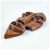 Image 2 : 16.5” FACE MASK WOOD CARVING SCULPTURE - SIGNED
