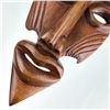 Image 4 : 16.5” FACE MASK WOOD CARVING SCULPTURE - SIGNED
