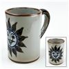 Image 1 : LARGE MEXICO MEXICAN STONEWARE SUN COFFEE MUG