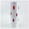 Image 5 : VTG BOHEMIAN CUT-TO-CLEAR CRANBERRY GLASS VASE