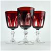 Image 2 : VTG RUBY RED CRISTAL D’ARQUES GOTHIC ARCH GLASSES