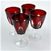 Image 9 : VTG RUBY RED CRISTAL D’ARQUES GOTHIC ARCH GLASSES