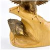 Image 10 : VTG HAND CARVED WOODEN EAGLE EAGLET SCULPTURE
