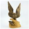 Image 1 : VTG HAND CARVED WOODEN EAGLE EAGLET SCULPTURE