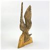 Image 4 : VTG HAND CARVED WOODEN EAGLE EAGLET SCULPTURE