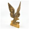 Image 6 : VTG HAND CARVED WOODEN EAGLE EAGLET SCULPTURE
