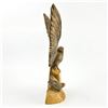 Image 7 : VTG HAND CARVED WOODEN EAGLE EAGLET SCULPTURE