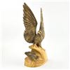 Image 8 : VTG HAND CARVED WOODEN EAGLE EAGLET SCULPTURE