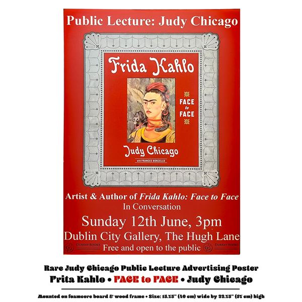 JUDY CHICAGO FRIDA KAHLO FACE TO FACE ADVERTISING