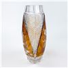 Image 3 : VTG JULIA POLAND CUT-TO-CLEAR CRYSTAL FLOWER VASE