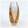 Image 7 : VTG JULIA POLAND CUT-TO-CLEAR CRYSTAL FLOWER VASE