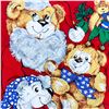 Image 5 : QUILTED STYLE CHRISTMAS STOCKING - TEDDY BEARS ETC