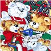 Image 7 : QUILTED STYLE CHRISTMAS STOCKING - TEDDY BEARS ETC